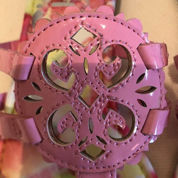 NEW (NWOT) Circus by Sam Edelman pink/multi Clara flip-flops sz 7.5 - Picture 4 of 12